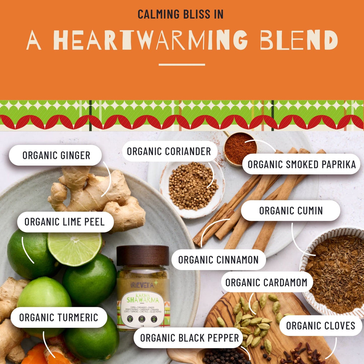 IrieVeda Spice Blends Karma Shawarma low fodmap ayurvedic gluten allergen free