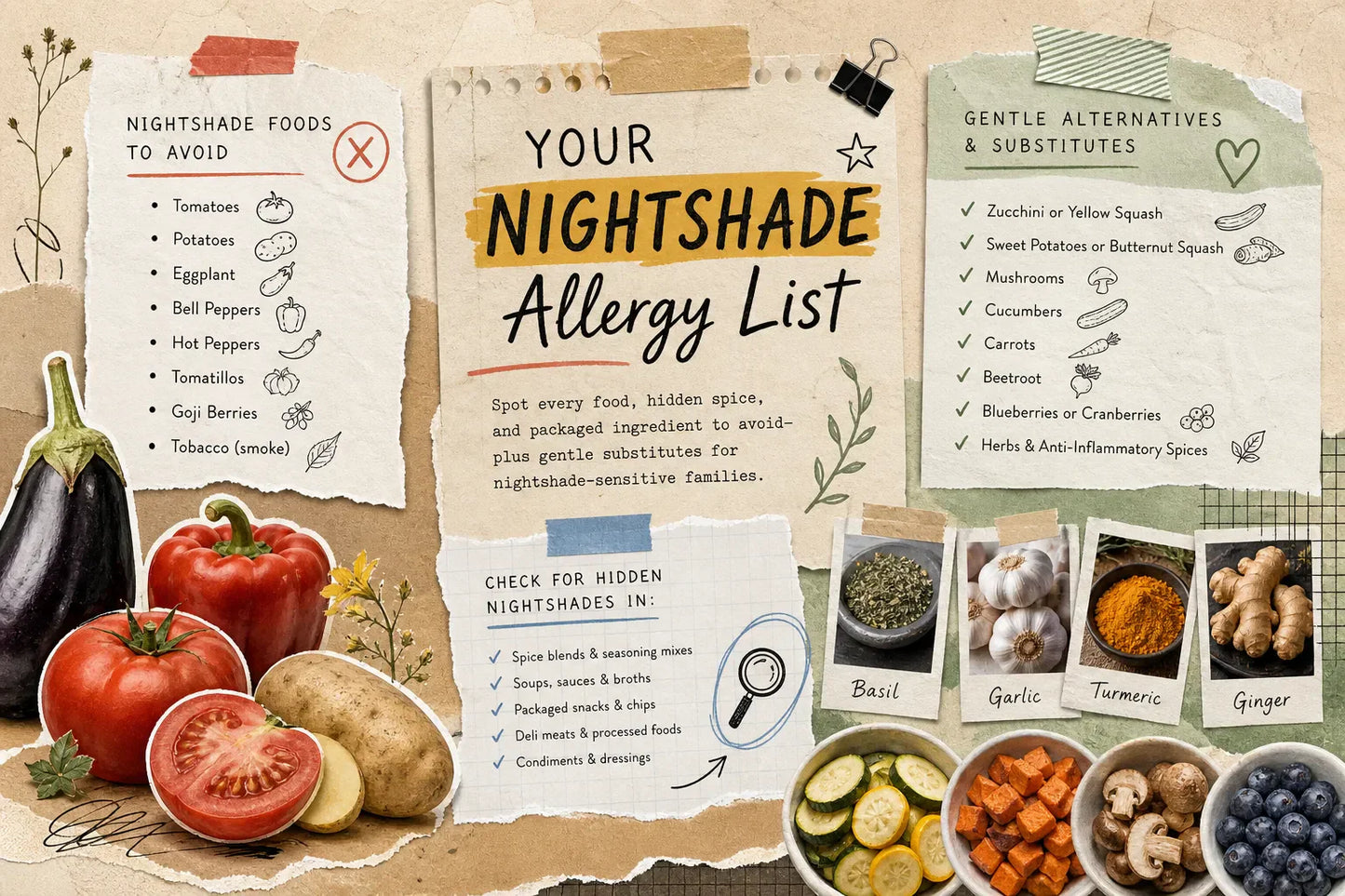 Nightshade Allergy list
