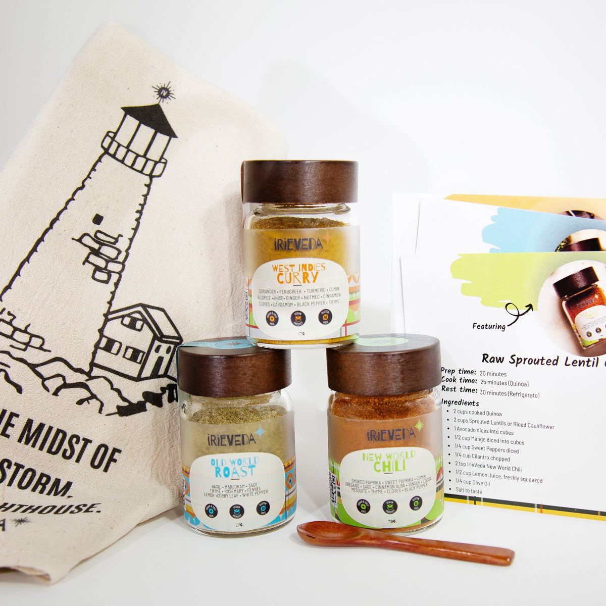 IrieVeda Spice Blends World Trade Trio fodmap ayurvedic