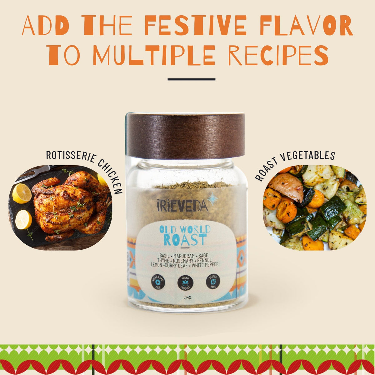 IrieVeda Spice Blends Old World Roast fodmap ayurvedic