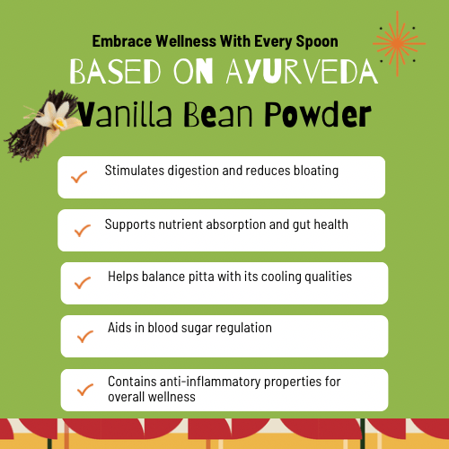 IrieVeda Spice Blends Single Spice Organic Vanilla Bean Powder fodmap ayurvedic