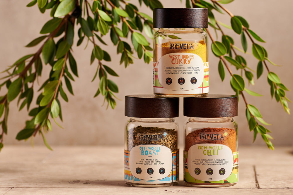 IrieVeda Spice Blends World Trade Trio fodmap ayurvedic